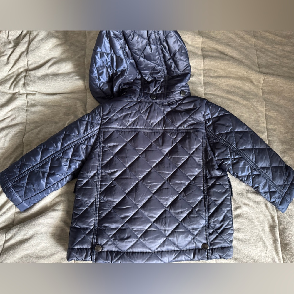 Burberry Navy Quilted baby Jacket - Picture 3 of 5